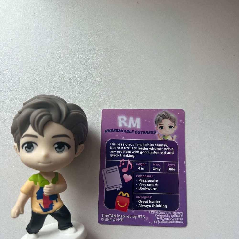 McDonald's RM Figure with Purple Card